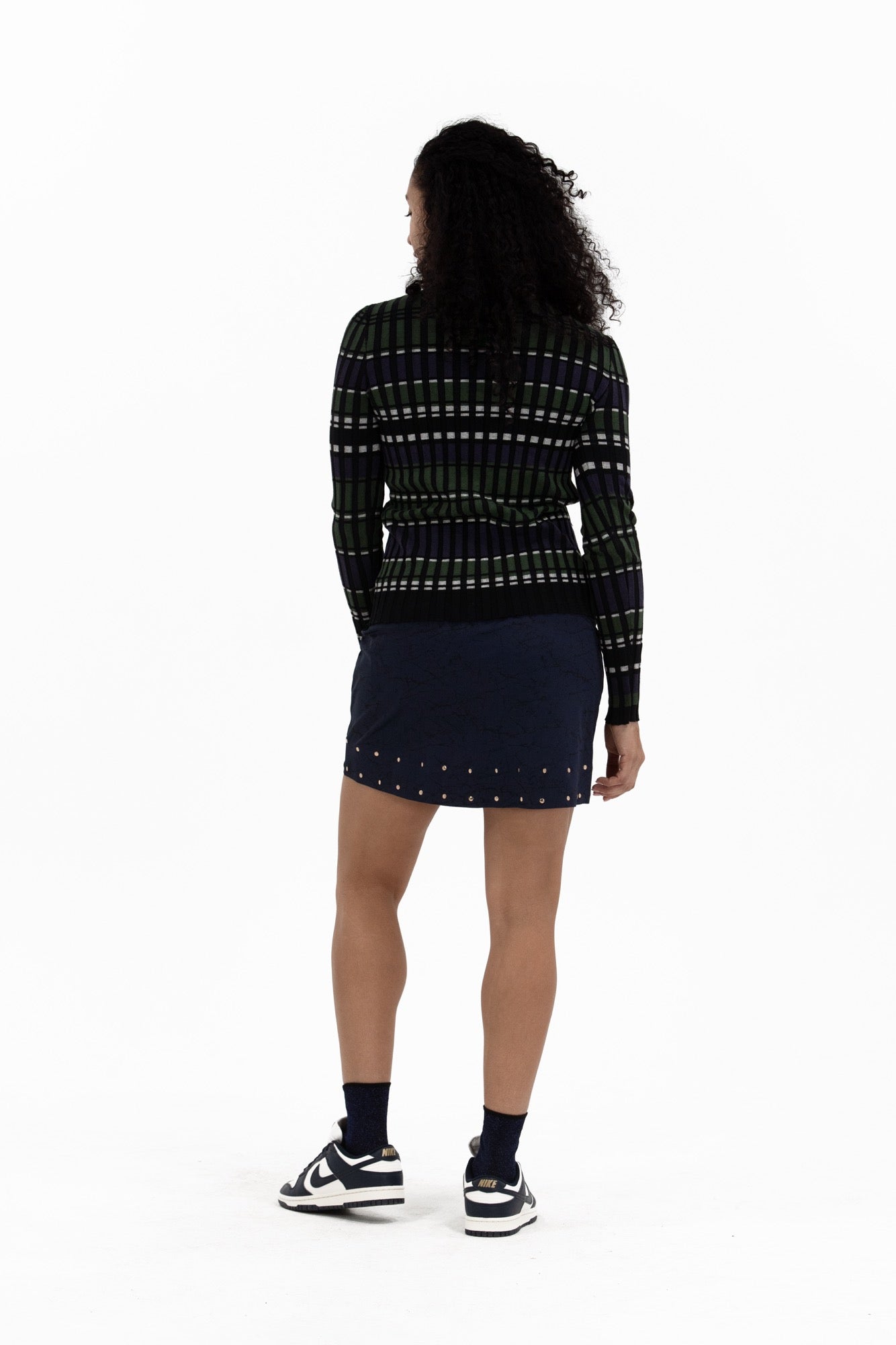 Studded Wrap Skirt
