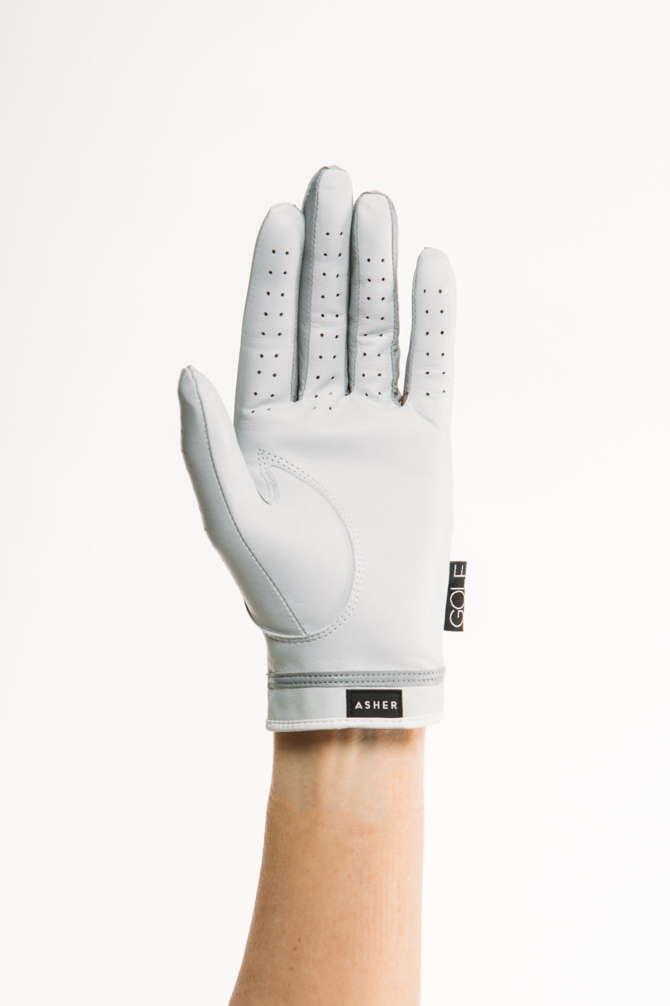 Golf Glove Tonal White Lip Logo