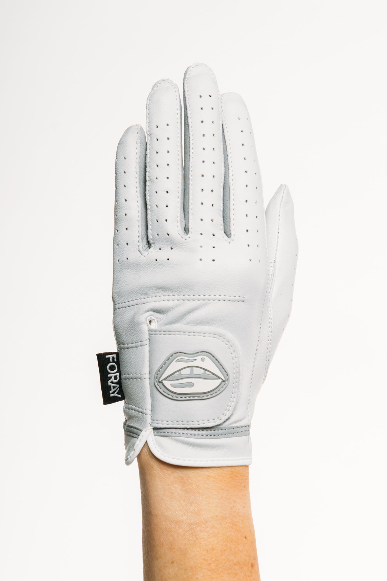 Golf Glove Tonal White Lip Logo