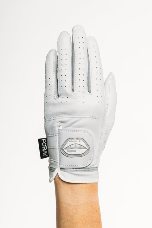 Golf Glove Tonal White Lip Logo
