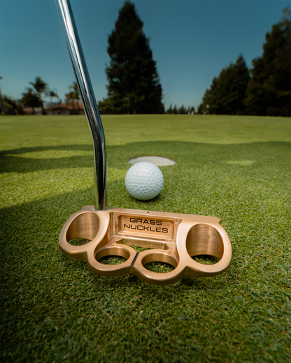 Grass Nuckles Mallet Putter and Head Cover