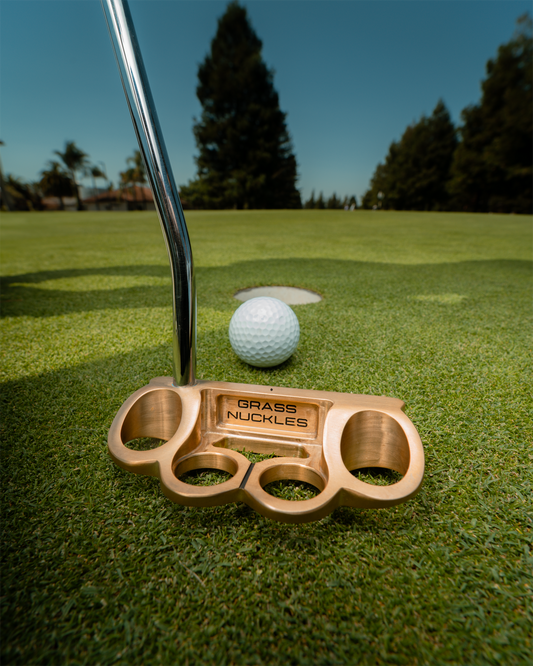 Grass Nuckles Mallet Putter and Head Cover