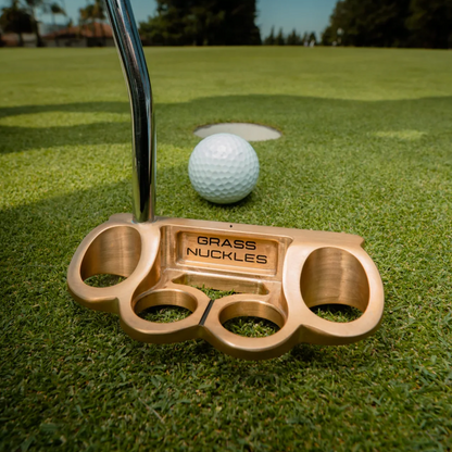Grass Nuckles Mallet Putter and Head Cover