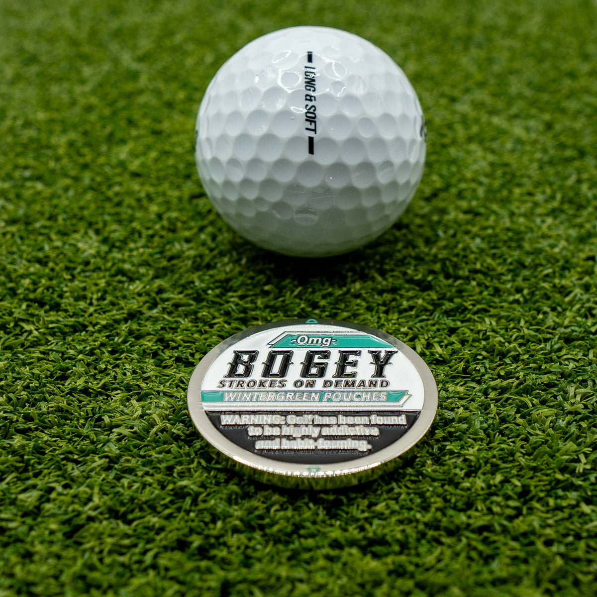 "BOGEY" BALL MARKER - Wintergreen