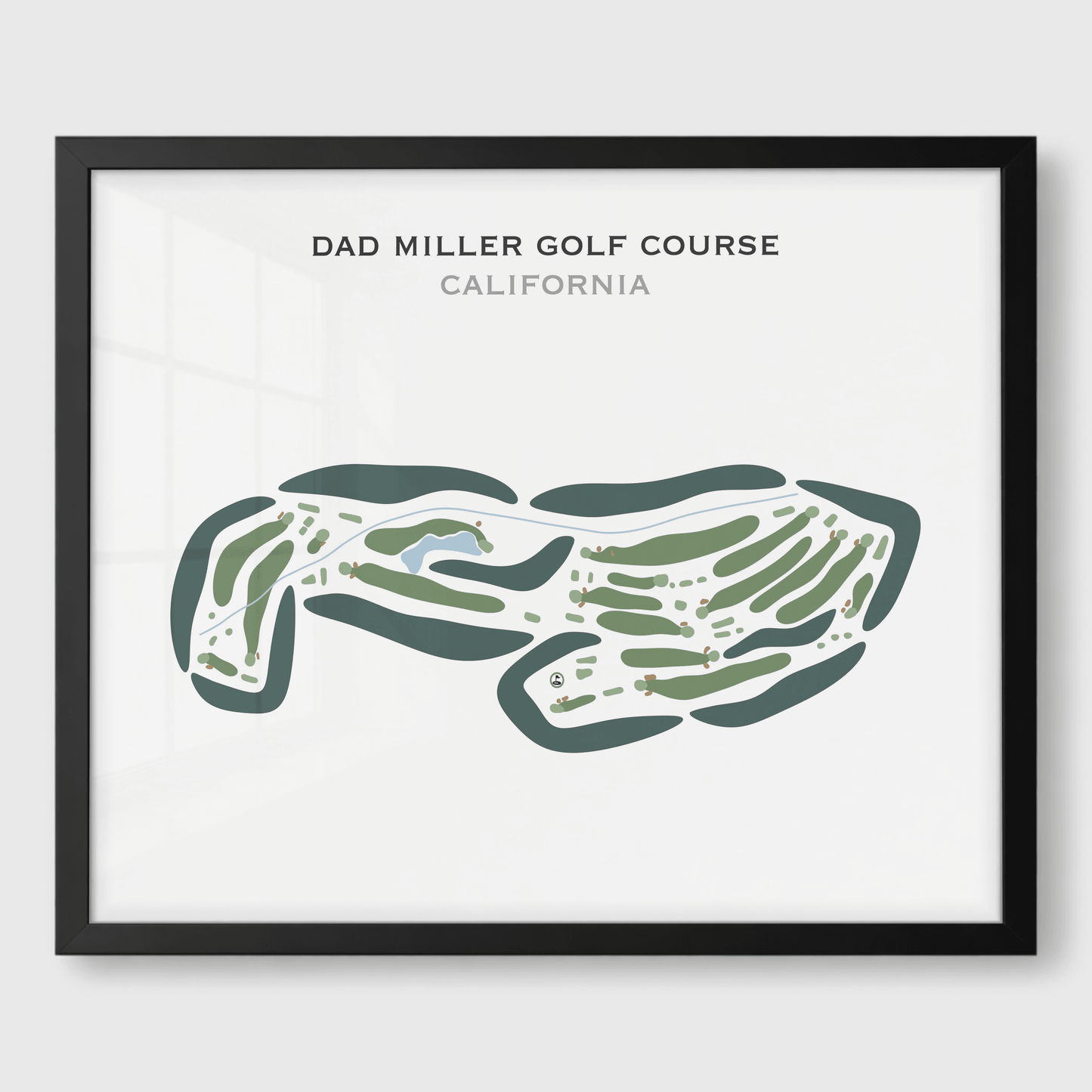 Dad Miller Golf Course, California - Printed Golf Course