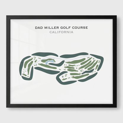Dad Miller Golf Course, California - Printed Golf Course
