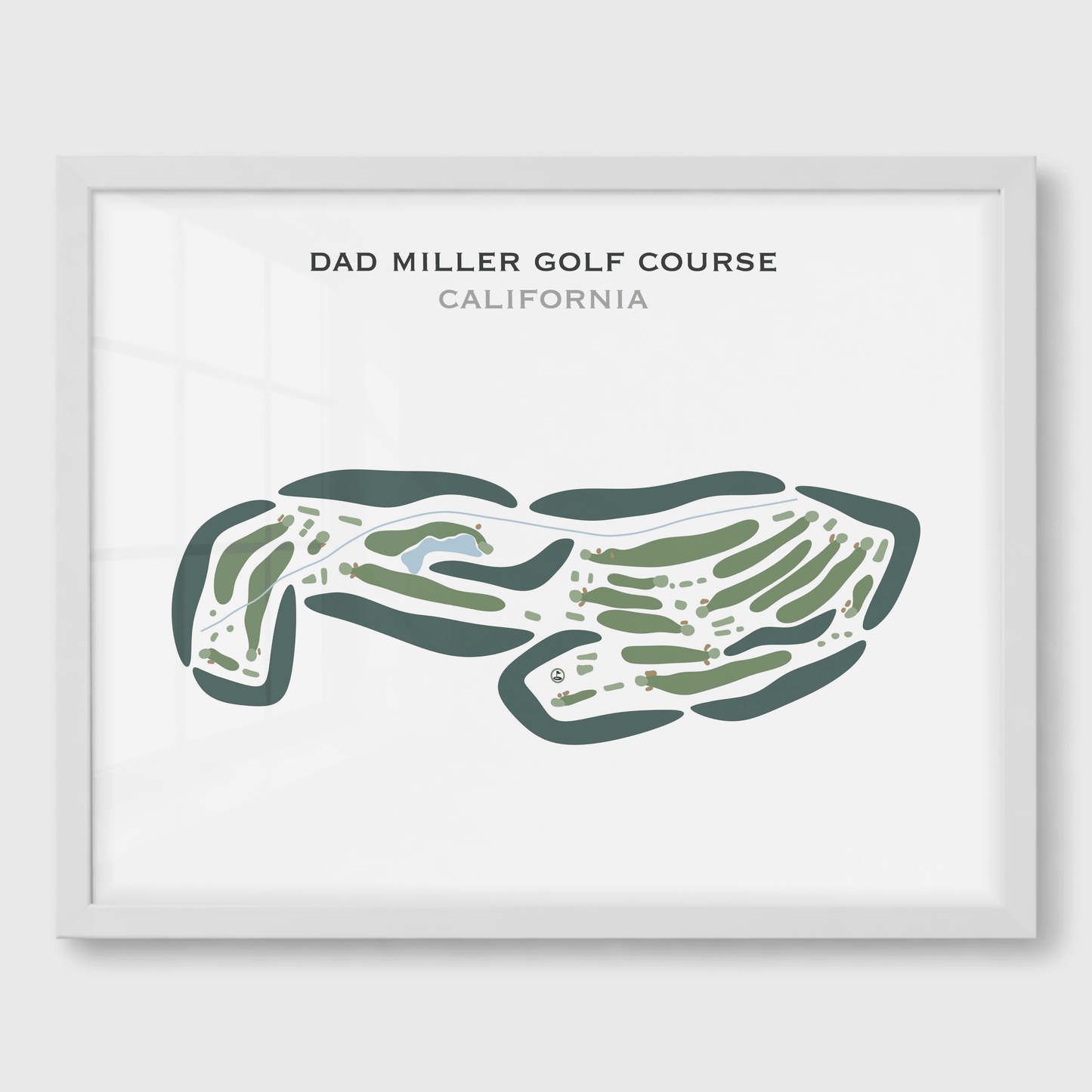 Dad Miller Golf Course, California - Printed Golf Course