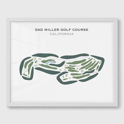 Dad Miller Golf Course, California - Printed Golf Course