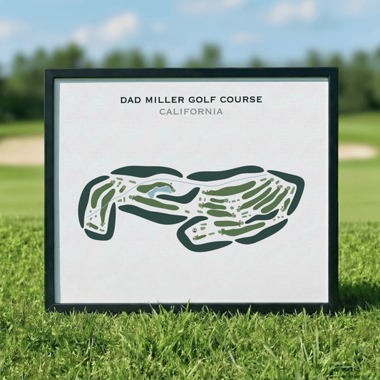 Dad Miller Golf Course, California - Printed Golf Course