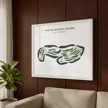 Dad Miller Golf Course, California - Printed Golf Course
