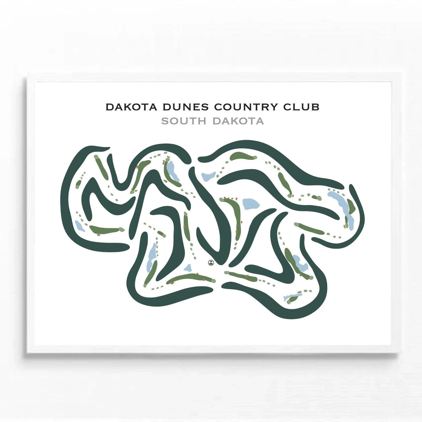 Dakota Dunes Country Club, South Dakota - Printed Golf Courses