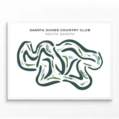 Dakota Dunes Country Club, South Dakota - Printed Golf Courses