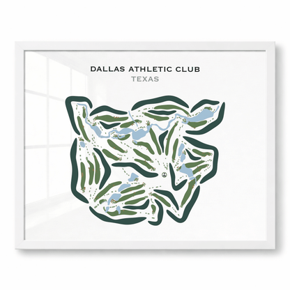 Dallas Athletic Club, Texas - Printed Golf Courses