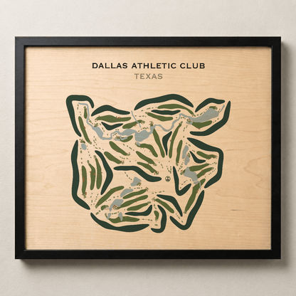 Dallas Athletic Club, Texas - Printed Golf Courses