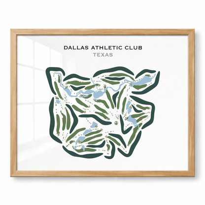 Dallas Athletic Club, Texas - Printed Golf Courses