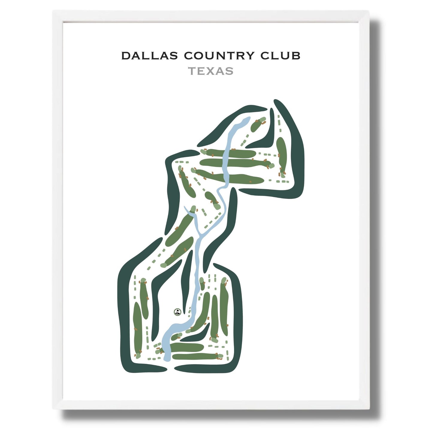 Dallas Country Club - Highland Park, Texas - Printed Golf Courses