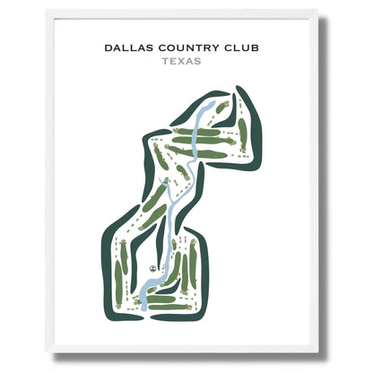Dallas Country Club - Highland Park, Texas - Printed Golf Courses