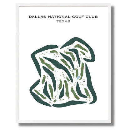 Dallas National Golf Club, Texas - Printed Golf Courses