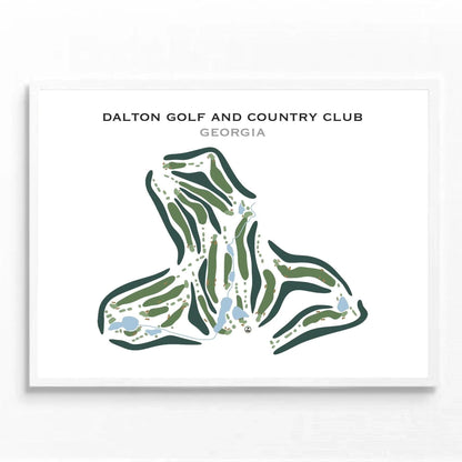 Dalton Golf & Country Club, Georgia - Printed Golf Course