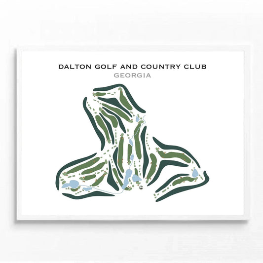 Dalton Golf & Country Club, Georgia - Printed Golf Course