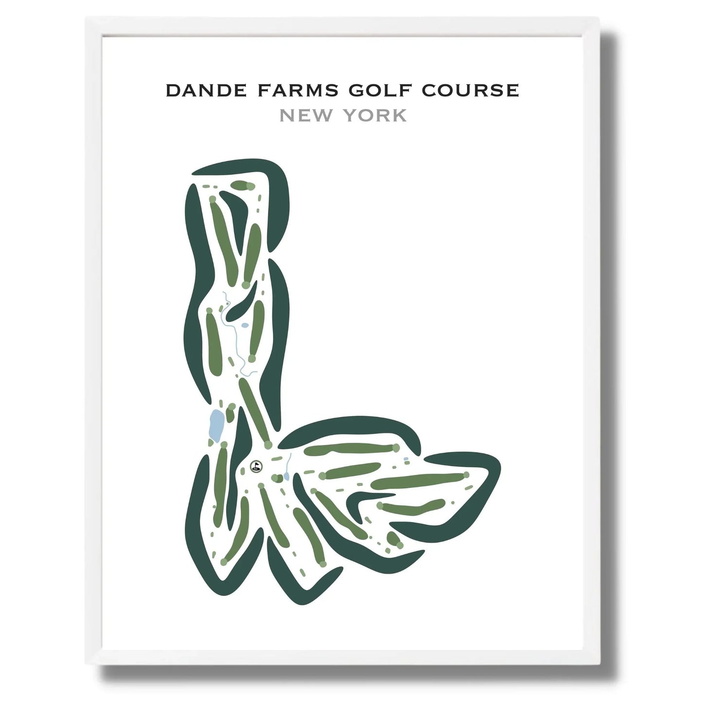 Dande Farms Golf Course, New York - Printed Golf Courses