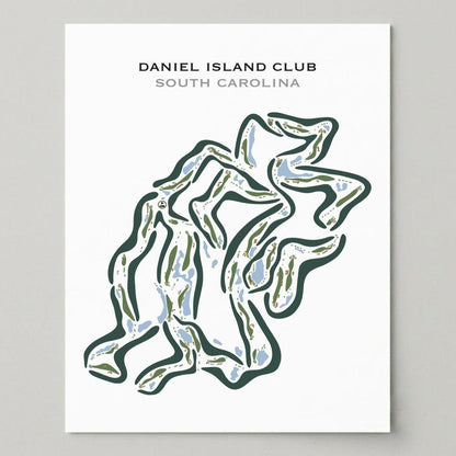 Daniel Island Golf Course, South Carolina - Printed Golf Courses