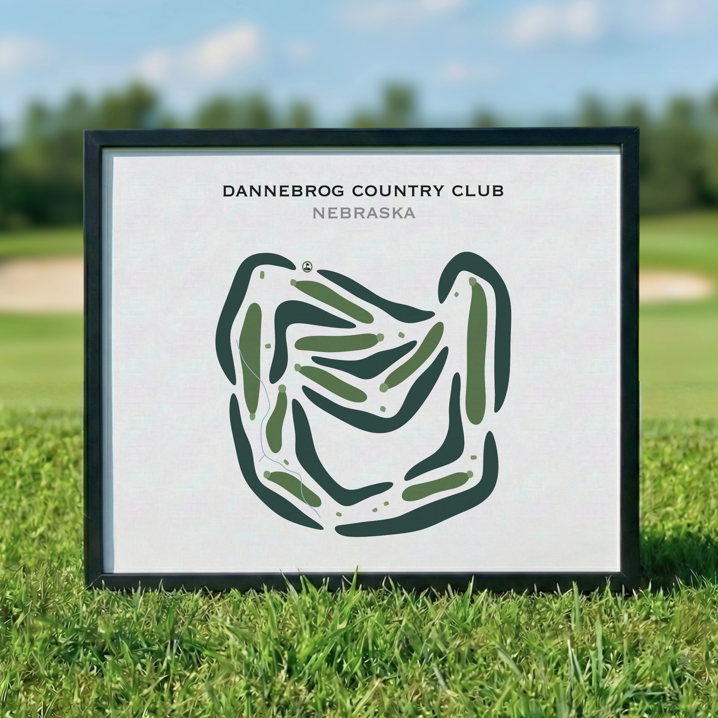 Dannebrog Country Club, Nebraska - Printed Golf Courses