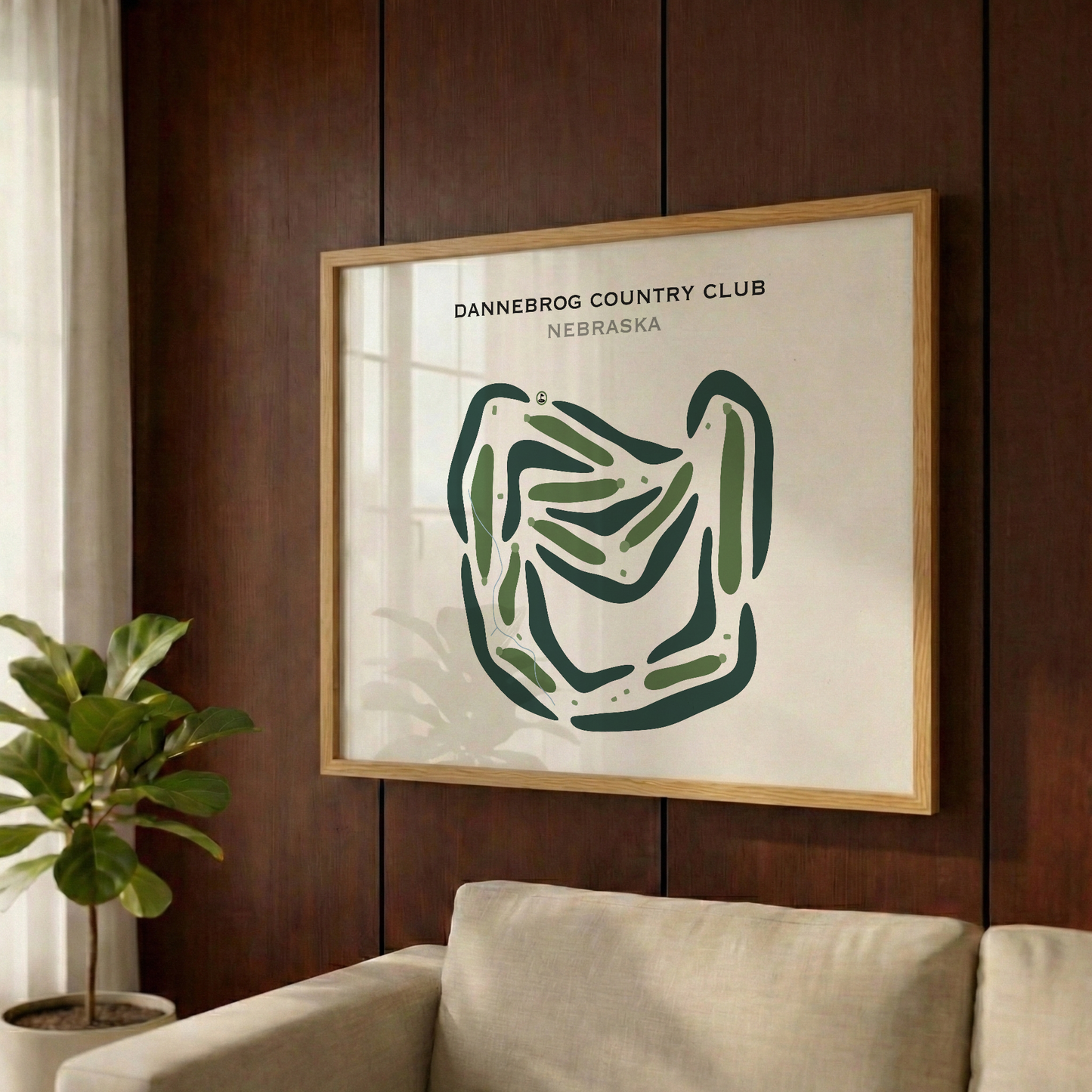 Dannebrog Country Club, Nebraska - Printed Golf Courses