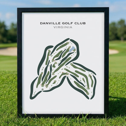 Danville Golf Club, Virginia - Printed Golf Courses