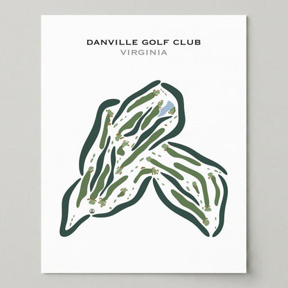 Danville Golf Club, Virginia - Printed Golf Courses