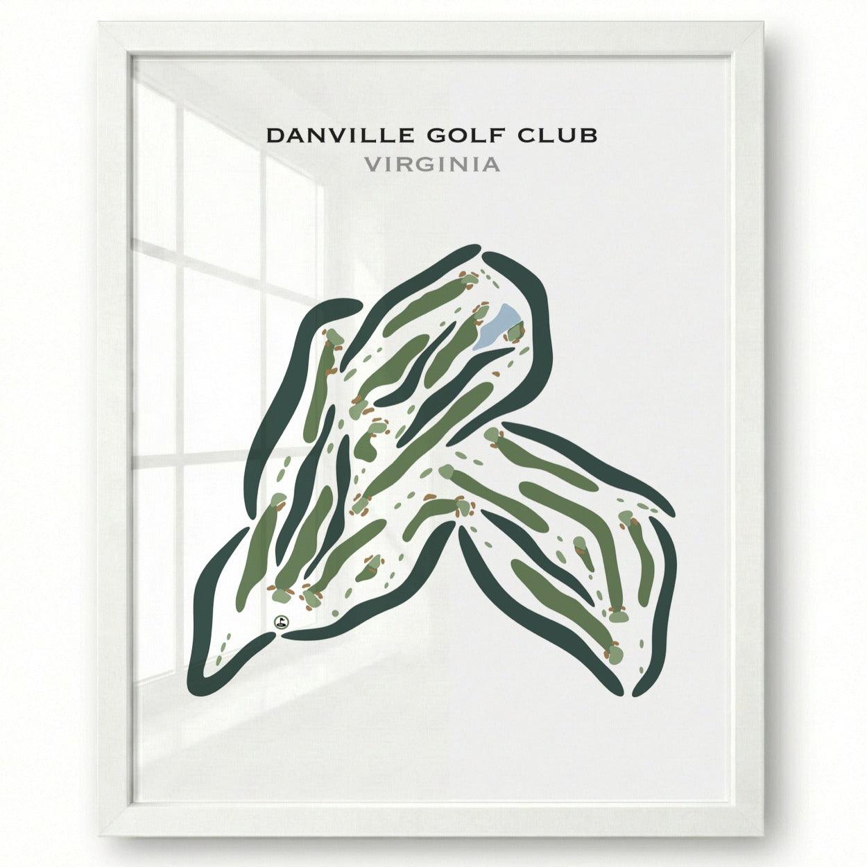 Danville Golf Club, Virginia - Printed Golf Courses