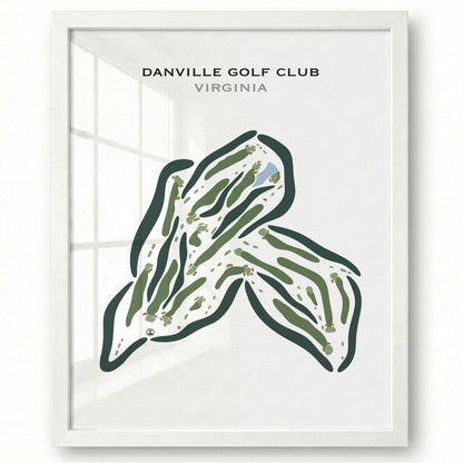 Danville Golf Club, Virginia - Printed Golf Courses