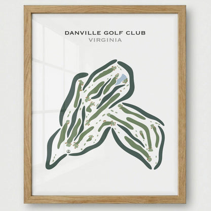 Danville Golf Club, Virginia - Printed Golf Courses