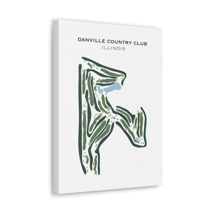 Danville Country Club, Illinois - Printed Golf Course