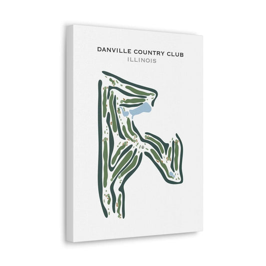 Danville Country Club, Illinois - Printed Golf Course