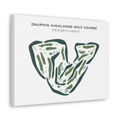 Dauphin Highlands Golf Course, Pennsylvania - Printed Golf Courses