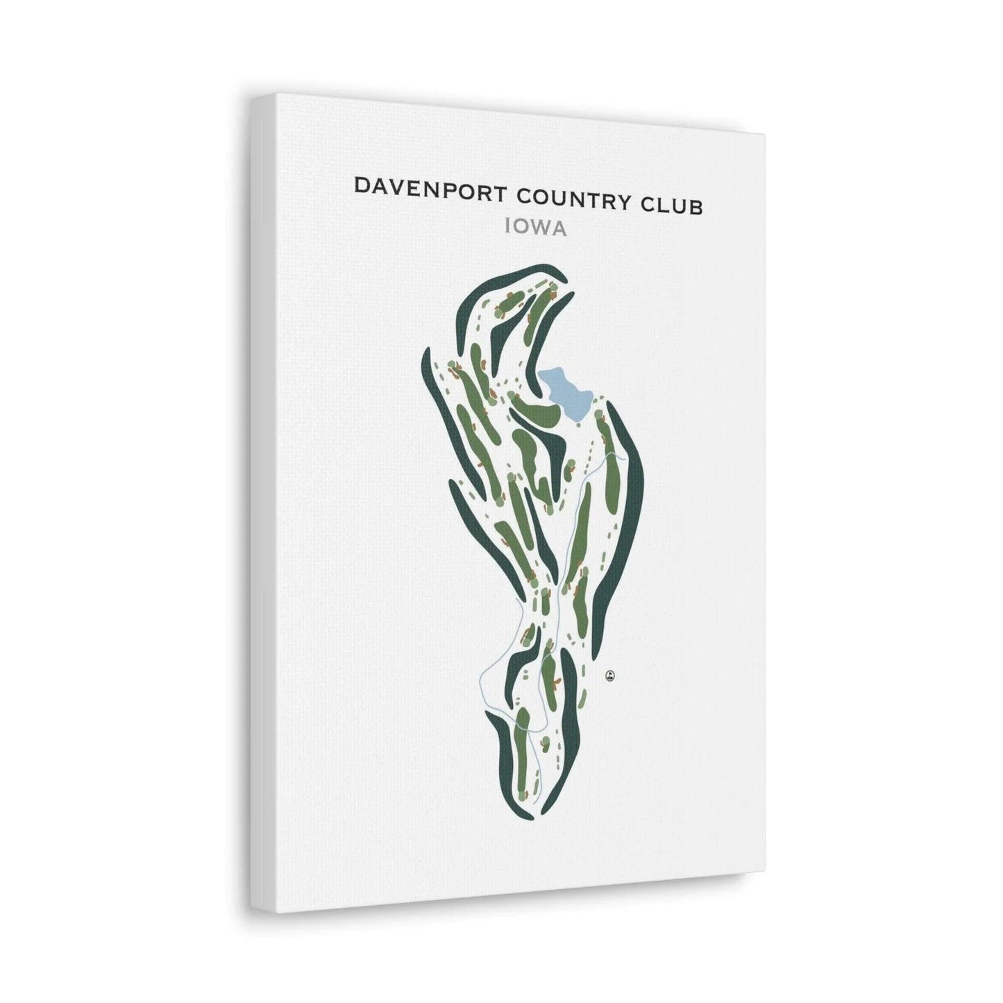 Davenport Country Club, Iowa - Printed Golf Course