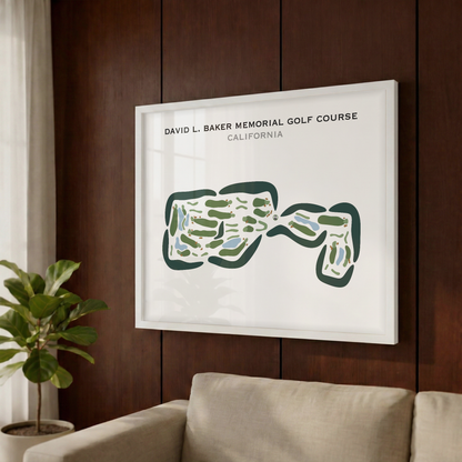 David L. Baker Memorial Golf Course, California - Printed Golf Courses