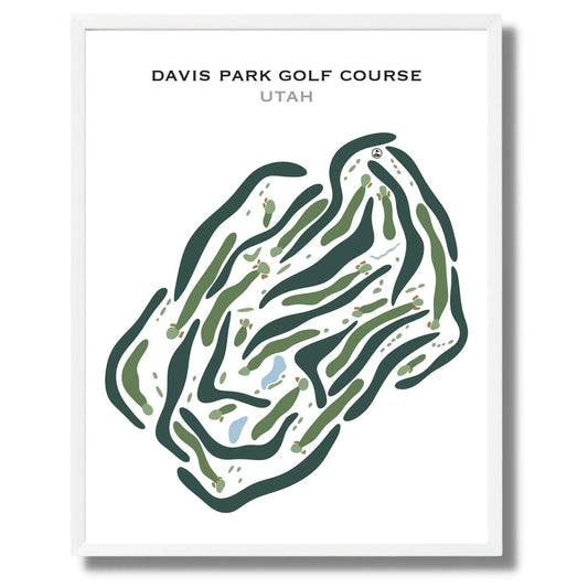 Davis Park Golf Course, Fruit Heights Utah - Printed Golf Courses