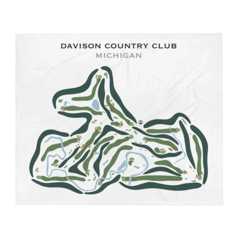 The Davison Country Club, Michigan - Printed Golf Courses
