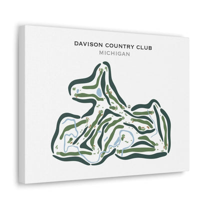 The Davison Country Club, Michigan - Printed Golf Courses