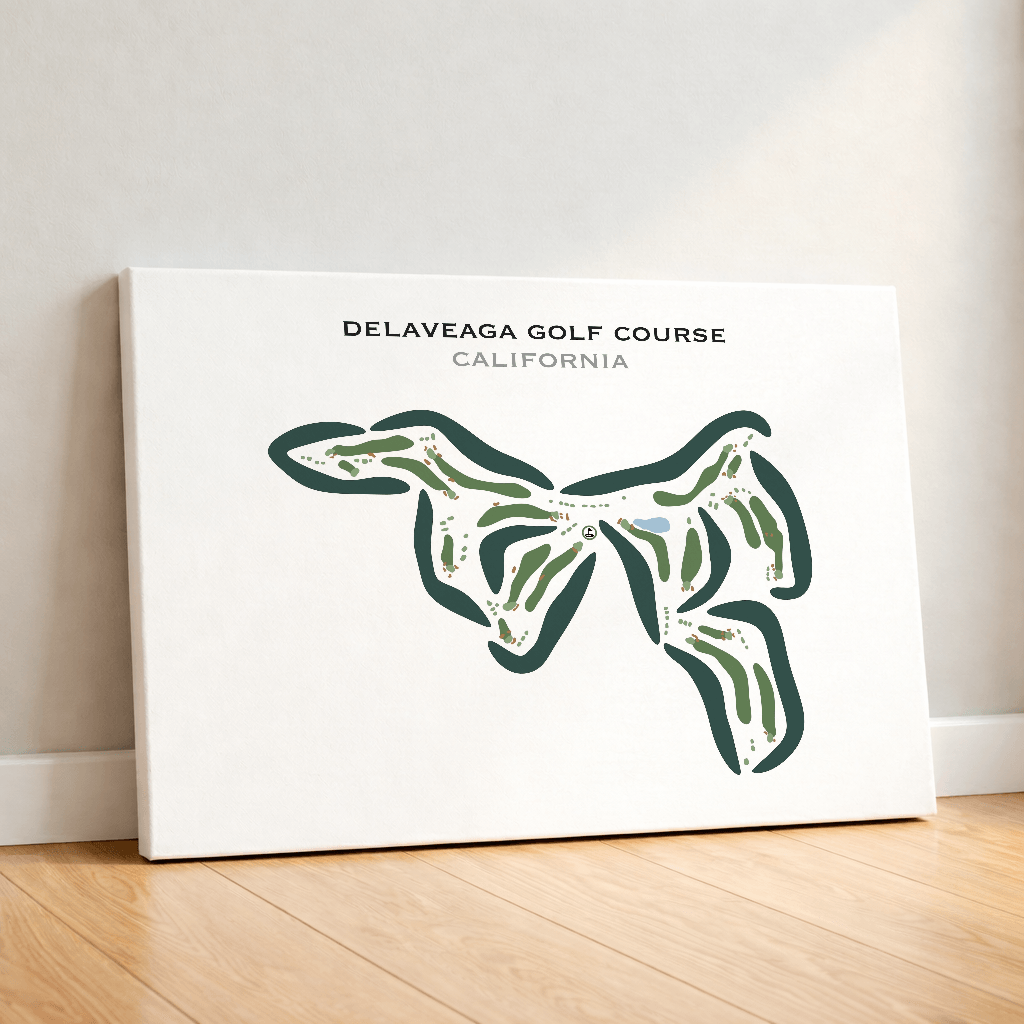 DeLaveaga Golf Course, California - Printed Golf Course