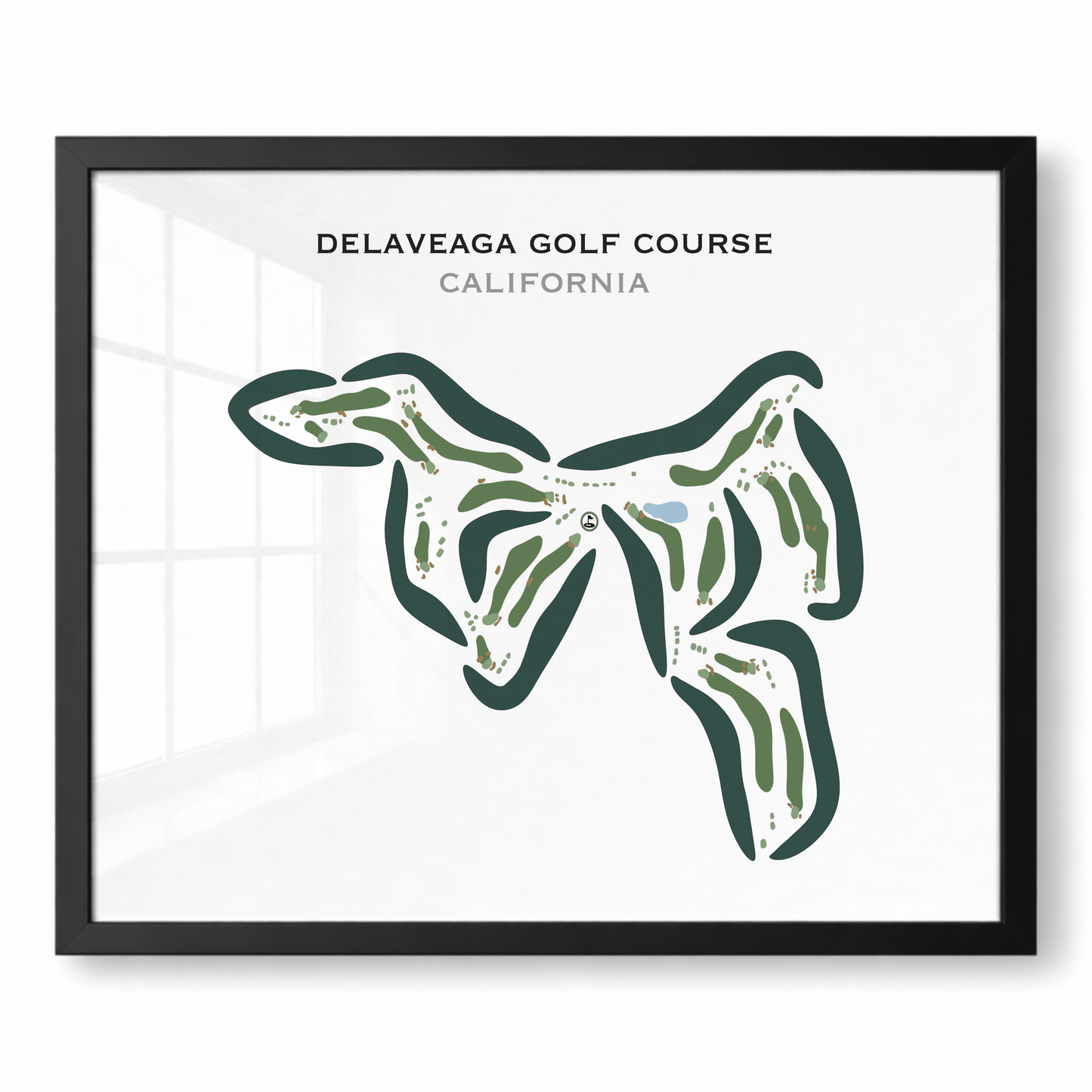 DeLaveaga Golf Course, California - Printed Golf Course