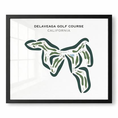 DeLaveaga Golf Course, California - Printed Golf Course