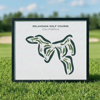 DeLaveaga Golf Course, California - Printed Golf Course