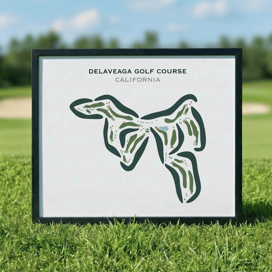DeLaveaga Golf Course, California - Printed Golf Course