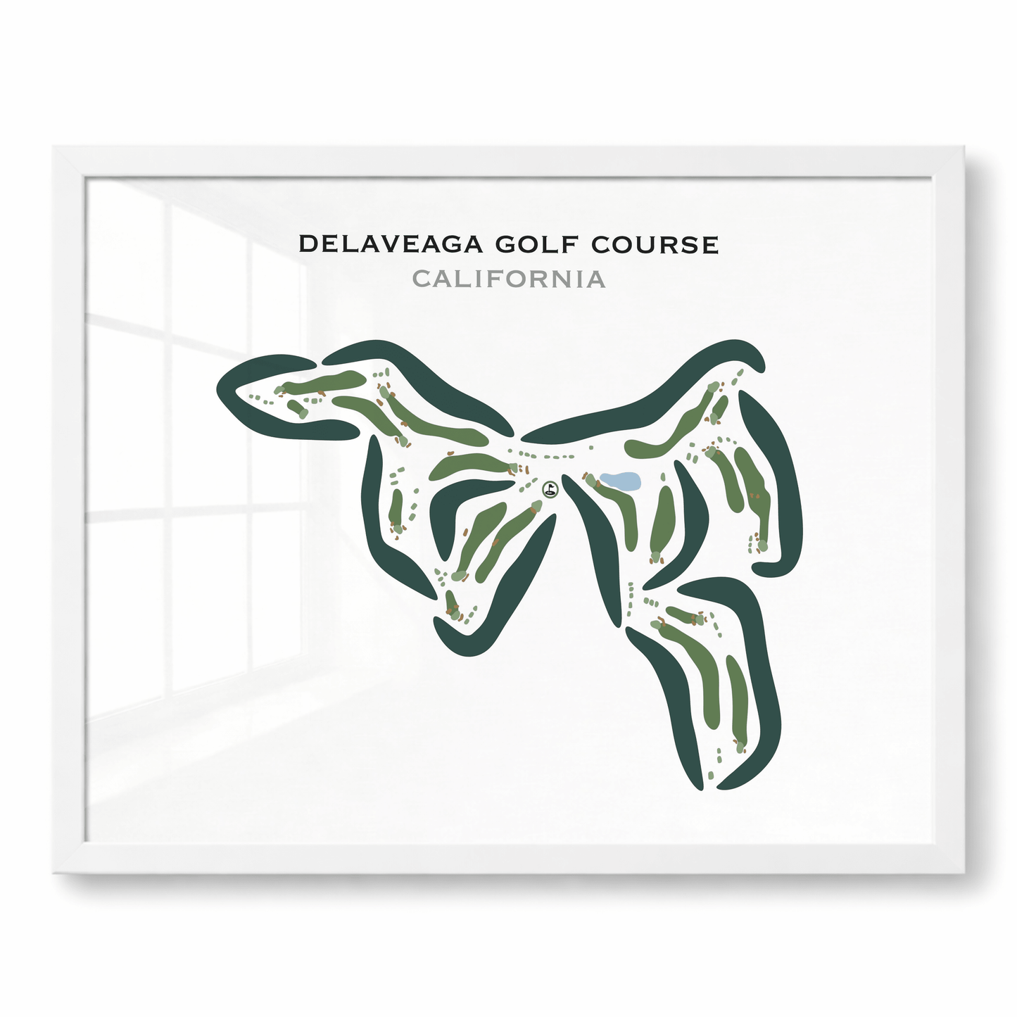 DeLaveaga Golf Course, California - Printed Golf Course