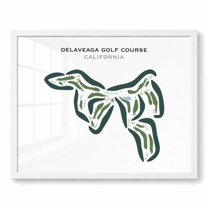 DeLaveaga Golf Course, California - Printed Golf Course