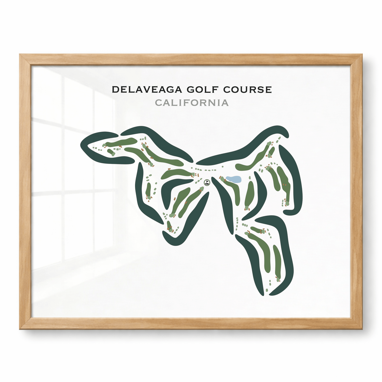 DeLaveaga Golf Course, California - Printed Golf Course
