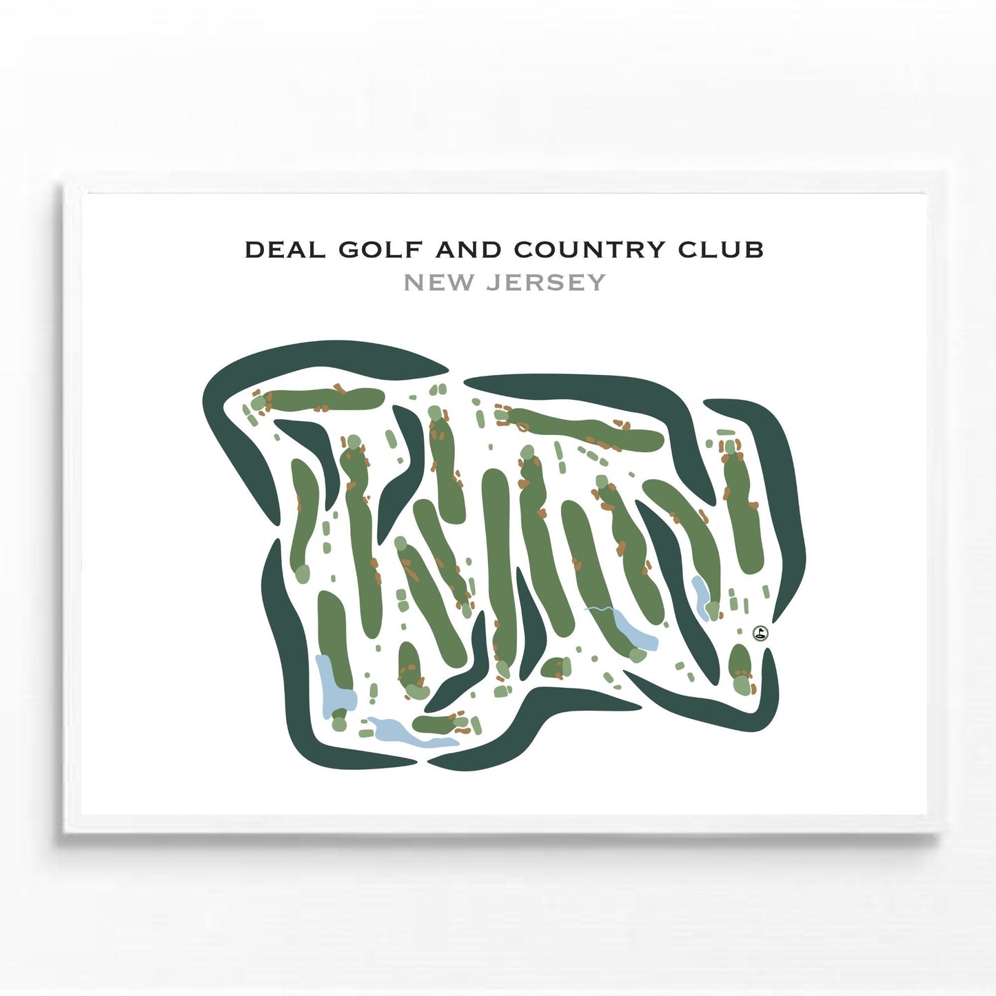 Deal Golf & Country Club, New Jersey - Printed Golf Courses
